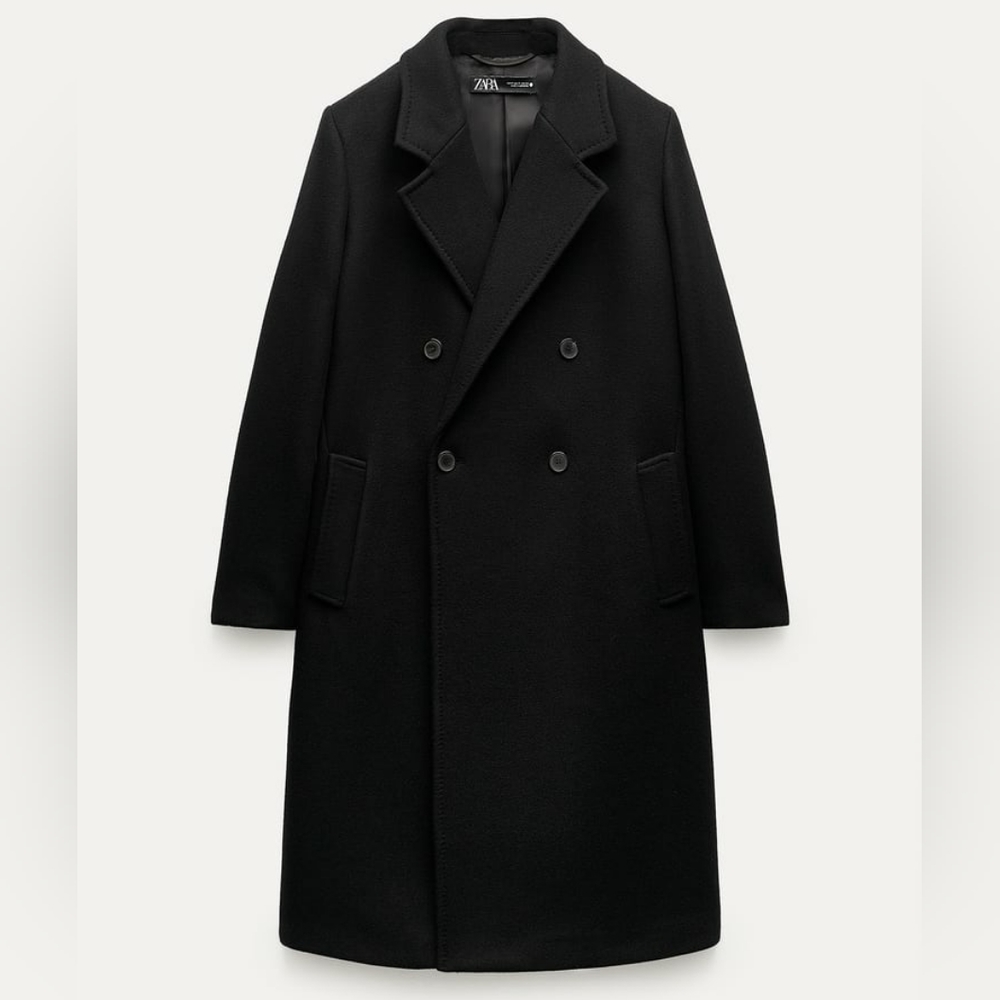 MANTECO WOOL MENSWEAR-STYLE COAT FROM ZARA WOMENS COLLECTION